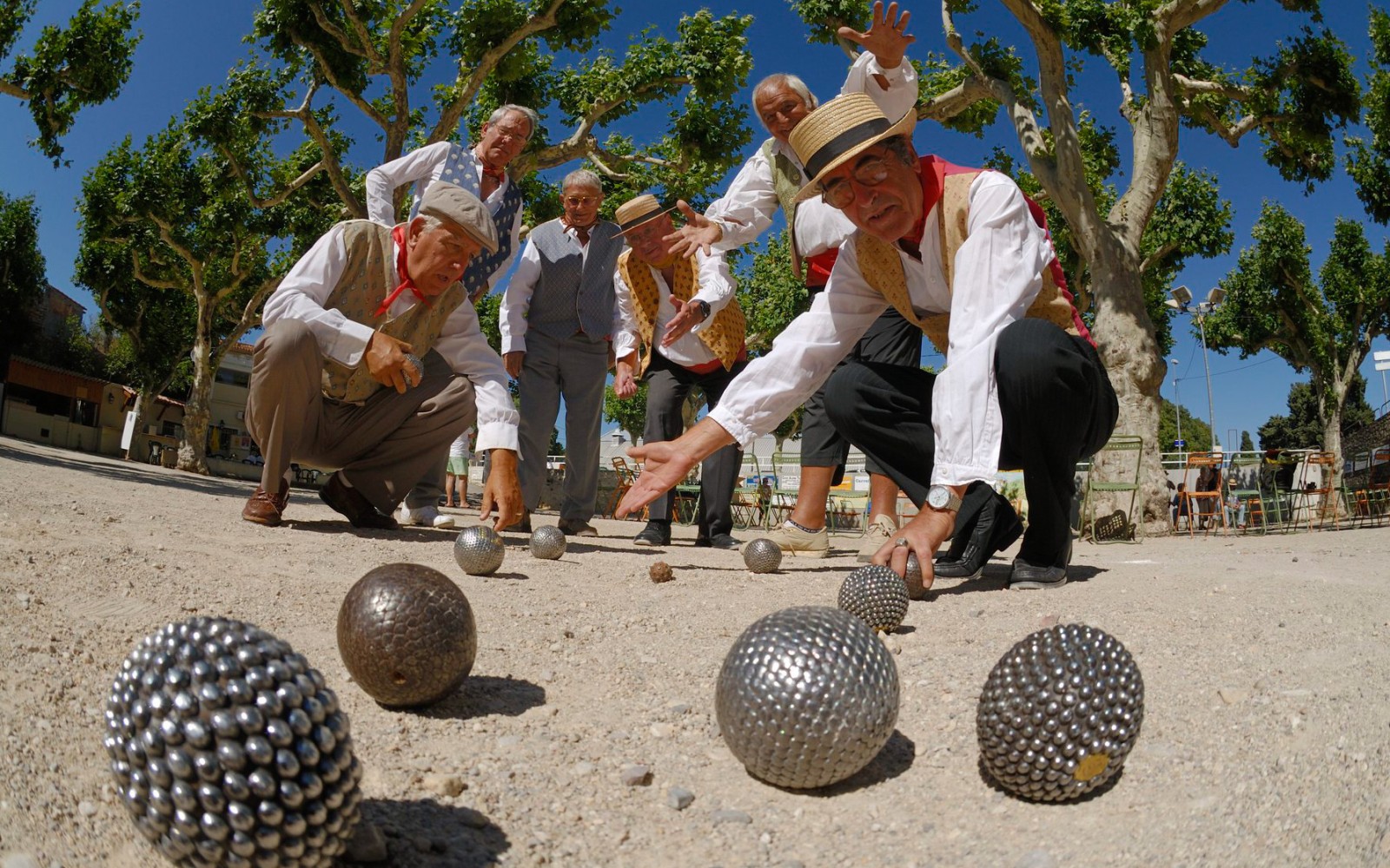 Jeu des boules spelen met nieuwe vrienden